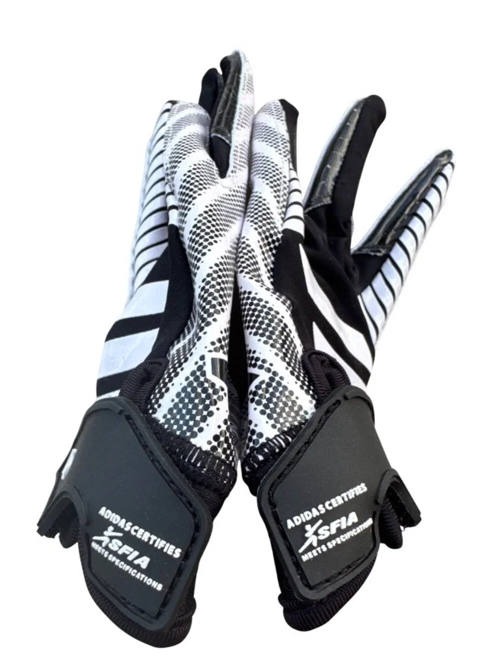 Adidas FQ5 Filthy Quick 5.0 Size Small Reciever Gloves Black White NWT